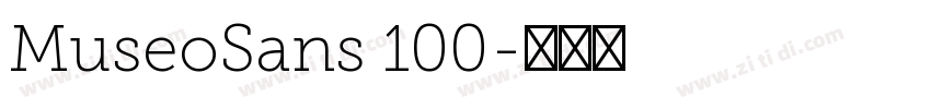 MuseoSans 100字体转换